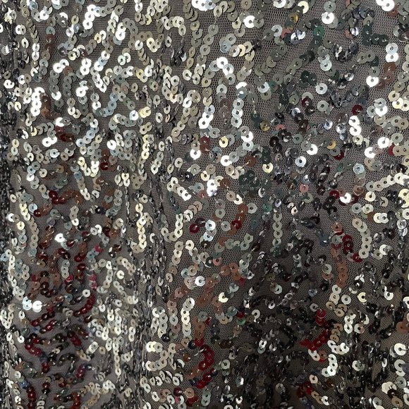 Steel Gray Sequin Mini Dress - Picture 3 of 4